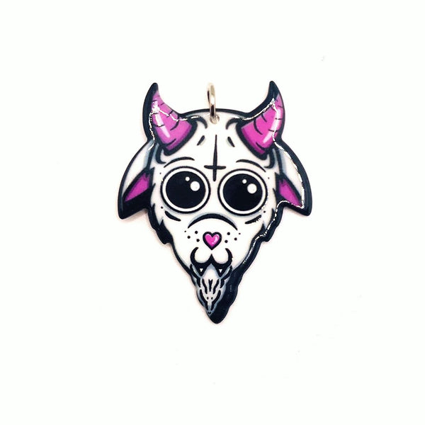 1, 4 or 20 Pieces: Pink Knife with Skull Face Halloween Charms - Doubl –  Guerrilla Charm