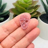 1, 4, 20 or 50 Pieces: Pink Sugar Skull Day of the Dead Dia De Los Muertos Skeleton Charms