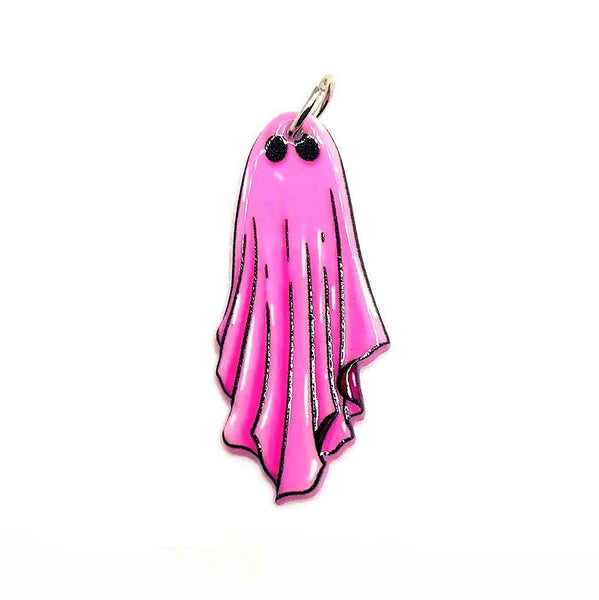 1, 4 or 20 Pieces: Pink Knife with Skull Face Halloween Charms - Double  Sided