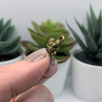 4 or 20 Pieces: Bronze Tiny Crab 3D Charms