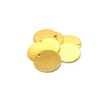 12mm, 18k Gold Plated Stamping Tag Blanks