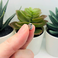 4, 20 or 50 Pieces: Silver Detailed Tree Spacer Charm Beads - Double Sided