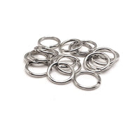 8mm, 18g Antique Silver Open Jump Rings