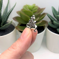 4, 20 or 50 Pieces: Silver Filigree Chandelier Connector Charms