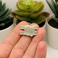4, 20 or 50 Pieces: Silver Mother's Day My Mom My Hero Charms