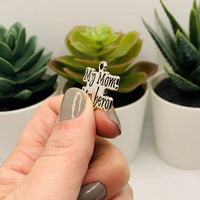 4, 20 or 50 Pieces: Silver Mother's Day My Mom My Hero Charms
