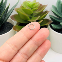 8mm, 18g Antique Silver Open Jump Rings