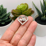 4 or 20 Pieces: Silver Mother's Day Mom Charms