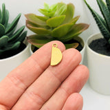 4, 20 or 50 Pieces: Red and Gold Enamel Watermelon Charms