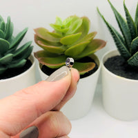 4, 20 or 50 Pieces: Small Dark Purple February Birthstone Rhinestone Charms