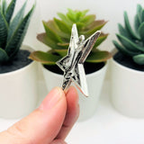 Antique Silver Demon Pentagram Pendants, 42x45mm