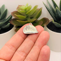 4, 20 or 50 Pieces: Red Enamel Hedgehog Charms