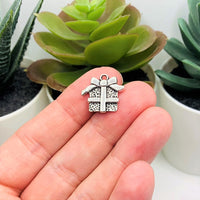 11 Piece Antique Silver Christmas Mix Charms