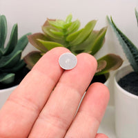 20 or 100 Pieces: 10 mm Bright Silver Round Flat Ear Stud Earring Bases