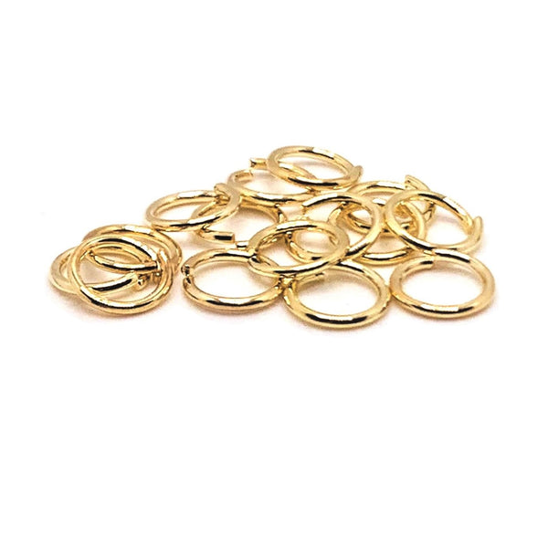 100, 500 or 1,000 Pieces: 6 mm KC Gold/Light Gold Open Jump Rings, 21g –  Guerrilla Charm