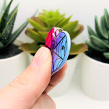 1, 4 or 20 Pieces: Punk Valentine's Day Heart with Spiderwebs Charms - Double Sided