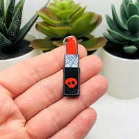 1, 4 or 20 Pieces: Punk Bloody Birthday Lipstick Charms - Double Sided