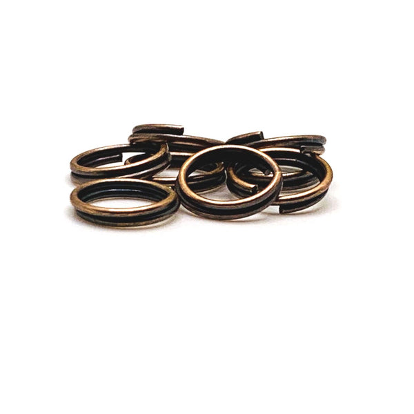 8mm/18g Jump Rings- Antique Copper