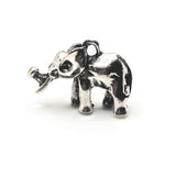 1, 4 or 20 Pieces: Silver African Elephant 3D Charms