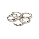10mm, 18g, Antique Silver Open Jump Rings