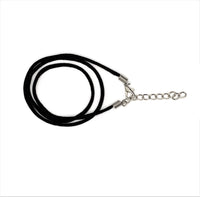 20 or 50 Pieces: 18" Black Polyester Pre-Made Necklaces