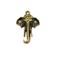 4, 20 or 50 Pieces: Bronze Tibetan Elephant Head Charms