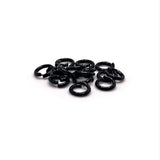 4mm, 21g, Black Open Jump Rings