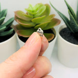 4, 20 or 50 Pieces: Silver Handmade Flower Artisan Charms