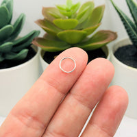 100, 500 or 1,000 Pieces: 8 mm Silver Plated Open Jump Rings, 20g