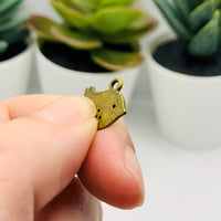 4, 20 or 50 Pieces: Small Bronze Bird Charms