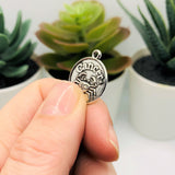 12 or 60 Pieces: Antiqued Silver Zodiac/Astrology Coin Charm Set - Double Sided