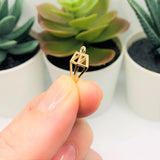 4, 20 or 50 Pieces: Gold Diamond Shape Charms
