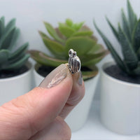 4, 20 or 50 Pieces: Small Silver Pumpkin Charms - Double Sided