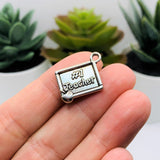 Silver #1 Teacher Charms, 23.5x20mm