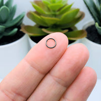 100, 500 or 1,000 Pieces: 6 mm Gunmetal Gray Open Jump Rings, 21g