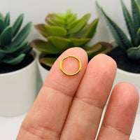 100, 500 or 1,000 Pieces: 10 mm Gold Plated Open Jump Rings, 18g