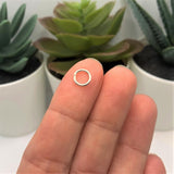 7mm, 18g, Silver Plated Open Jump Rings