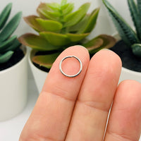 10mm, 18g, Antique Silver Open Jump Rings