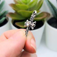 4, 20 or 50 Pieces: Cross Pendant Charms with Diamond Rhinestones