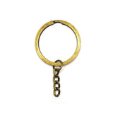 4, 20 or 50 Pieces: Bronze Split Ring Key Chain Starter Base