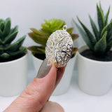 Silver Filigree Aromatherapy Essential Oil Diffuser Lockets