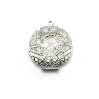 Silver Filigree Aromatherapy Essential Oil Diffuser Lockets