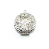 Silver Filigree Aromatherapy Essential Oil Diffuser Lockets