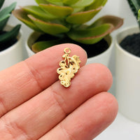 4, 20 or 50 Pieces: Purple and Gold Grape Bunch Wine Charms