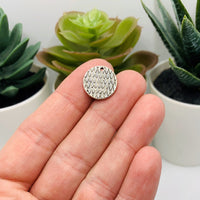 4, 20 or 50 Pieces: Silver Live with No Regrets Motivational Charms