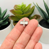 Silver Camp Sign Charms, 12x13mm