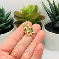 4 or 12 Pieces: Pink and White Enamel Unicorn Charms