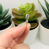 4, 20 or 50 Pieces: Silver Glue-On Leaf Jewelry Bails