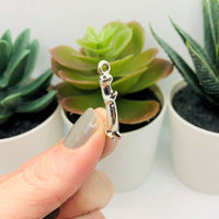 4, 20 or 50 Pieces: Silver Standing Otter 3D Charms
