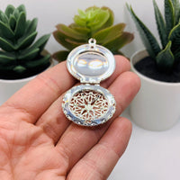Silver Filigree Aromatherapy Essential Oil Diffuser Lockets
